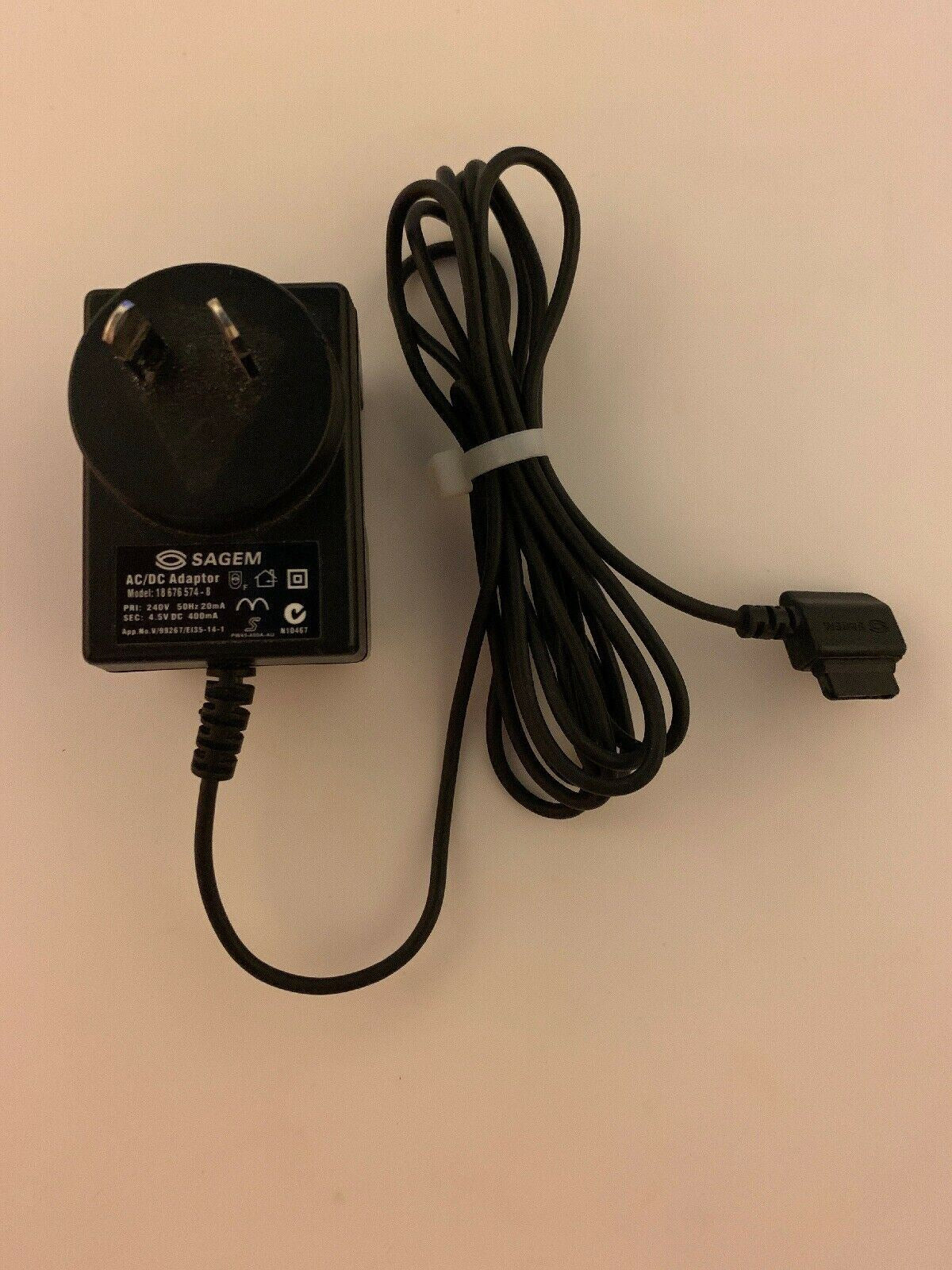 Genuine SAGEM 18676574-8 AC Adapter  4.5V 400mA