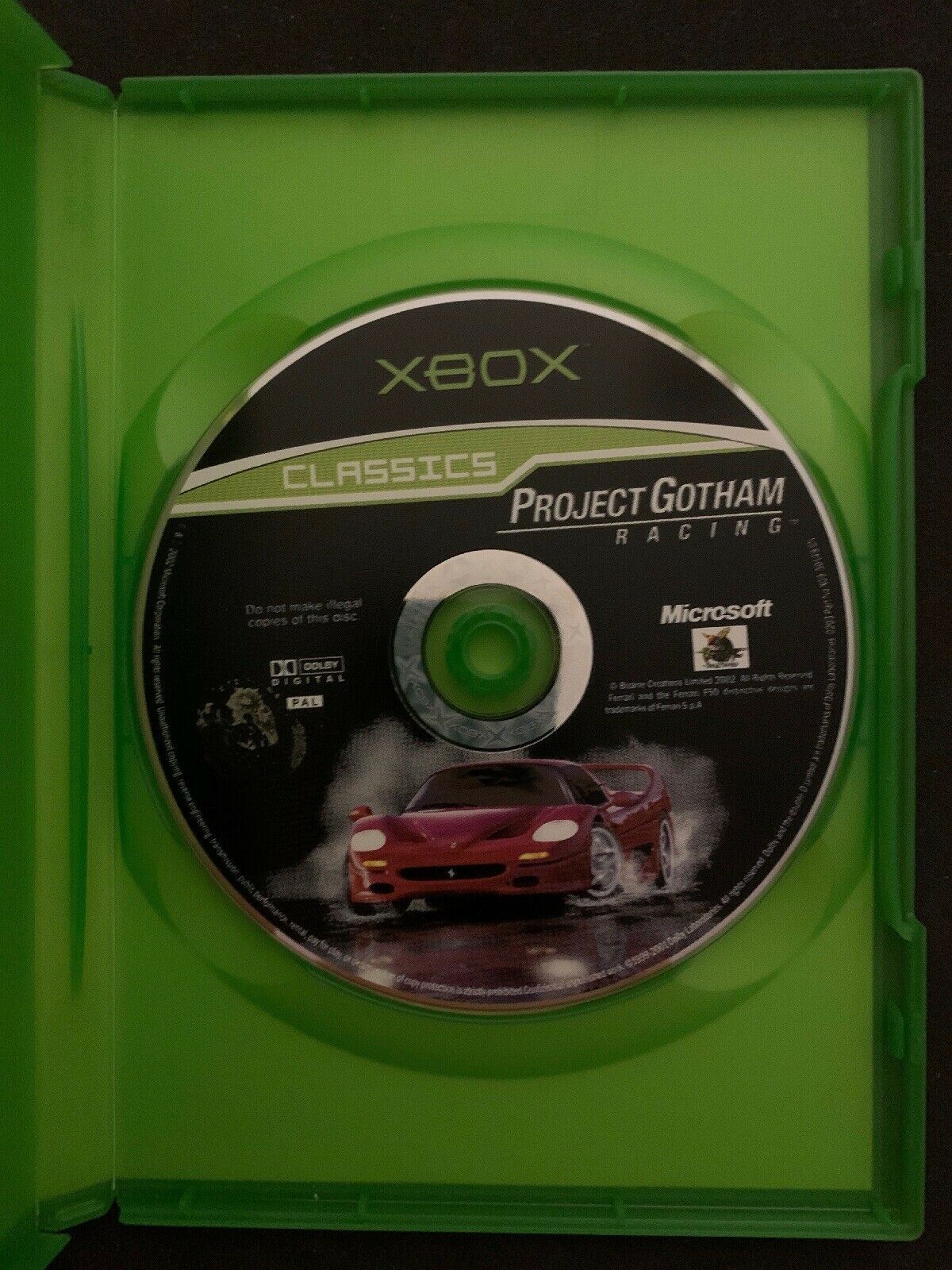 PROJECT GOTHAM RACING - Microsoft XBOX Classic Classics Edition Racer