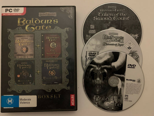 Baldur's Gate I & II Tales of the Sword Coast + Shadows of Ann PC CD RPG Game