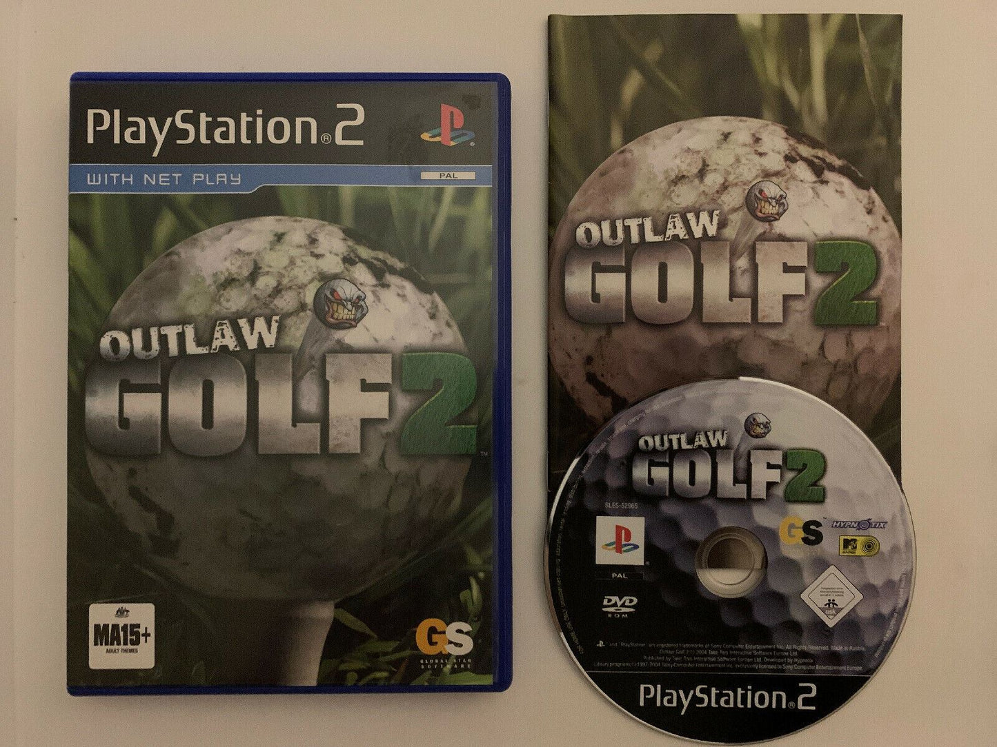 Outlaw Golf 2 - PS2 Playstation 2 Game with Manual