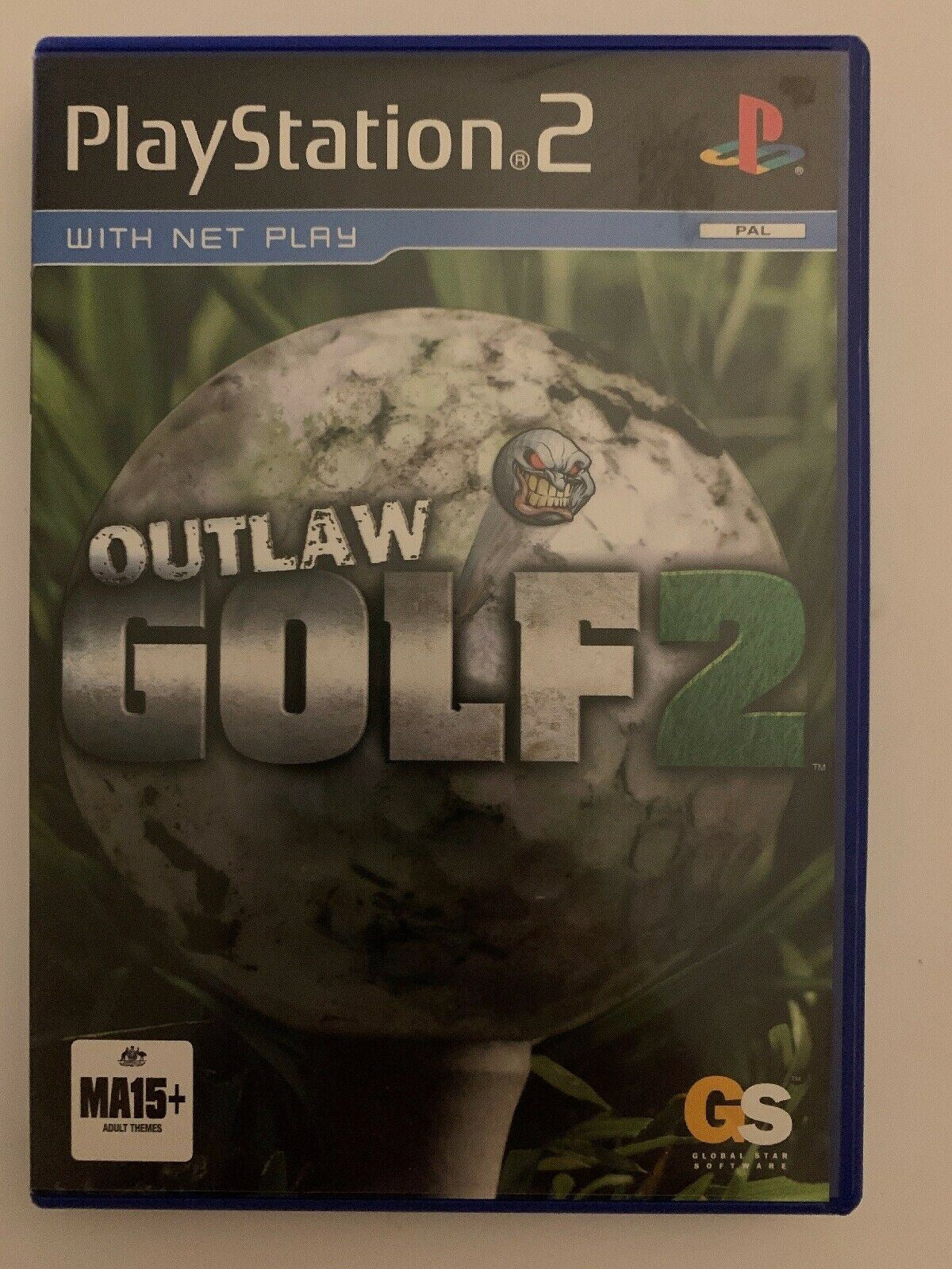 Outlaw Golf 2 - PS2 Playstation 2 Game with Manual