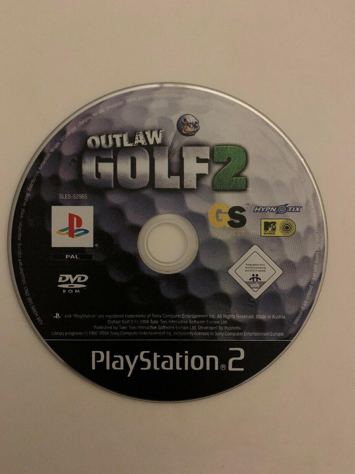 Outlaw Golf 2 - PS2 Playstation 2 Game with Manual