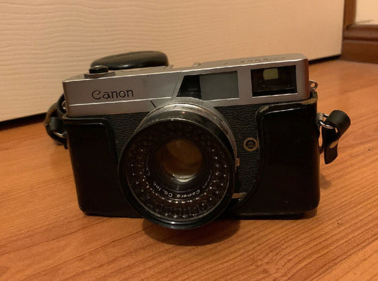 Canon Canonet 35mm Rangefinder Film Camera w/ 45mm f/1.9 Lens  Made In JAPAN
