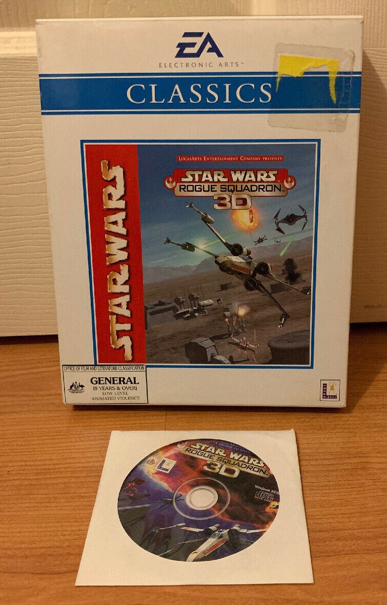 Star Wars: Rogue Squadron 3D 1998, PC Large Retail Box
