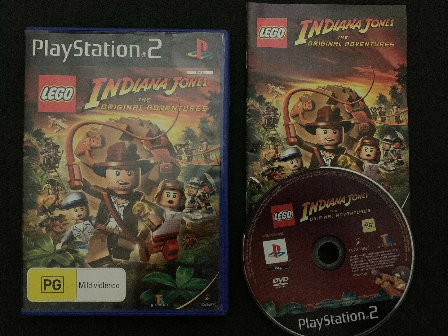 Lego Indiana Jones the Original Adventures - Sony PS2 PlayStation 2 Video Game