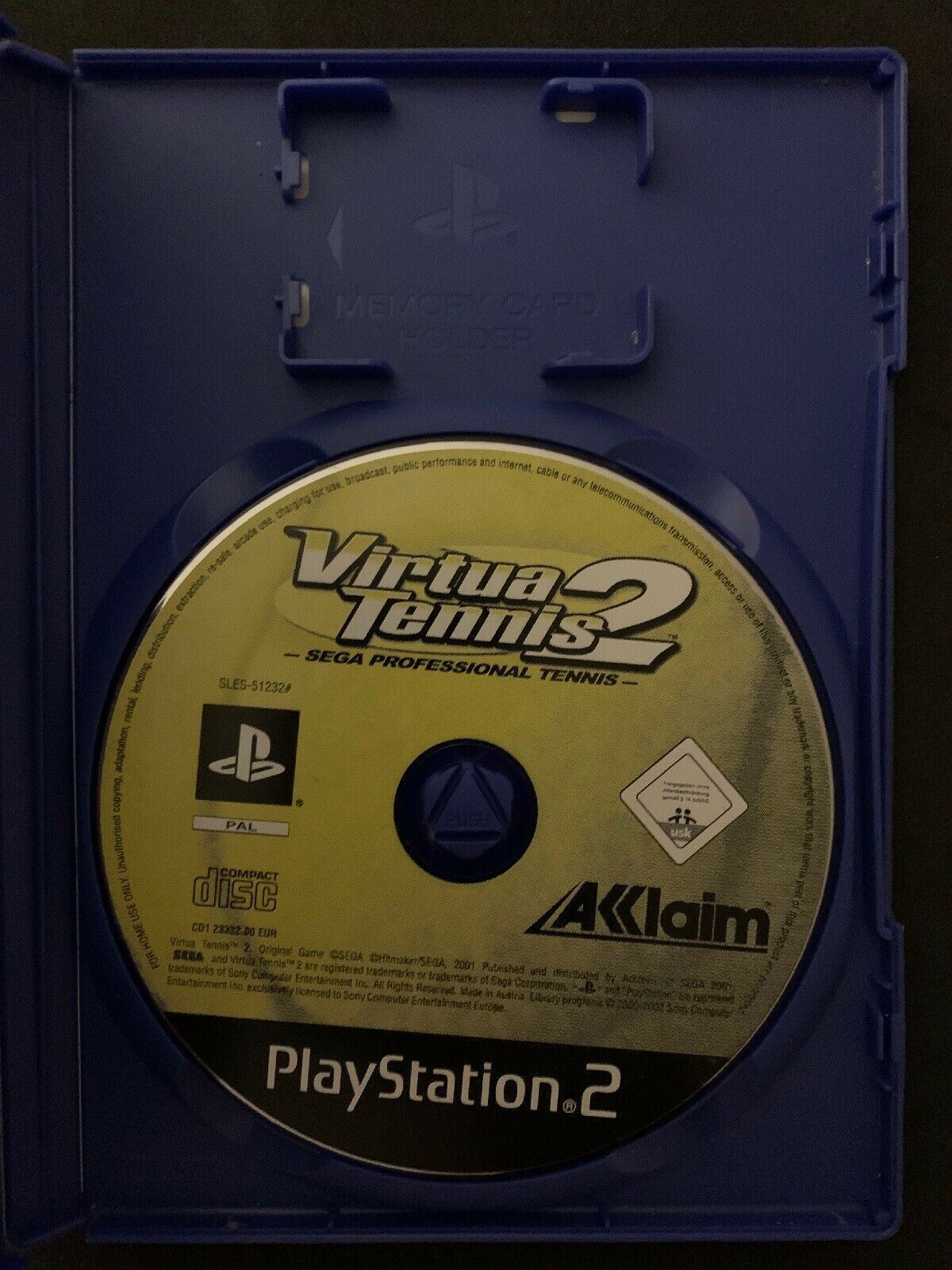 Virtua Tennis 2 - Sony Playstation 2 PS2 PAL Game