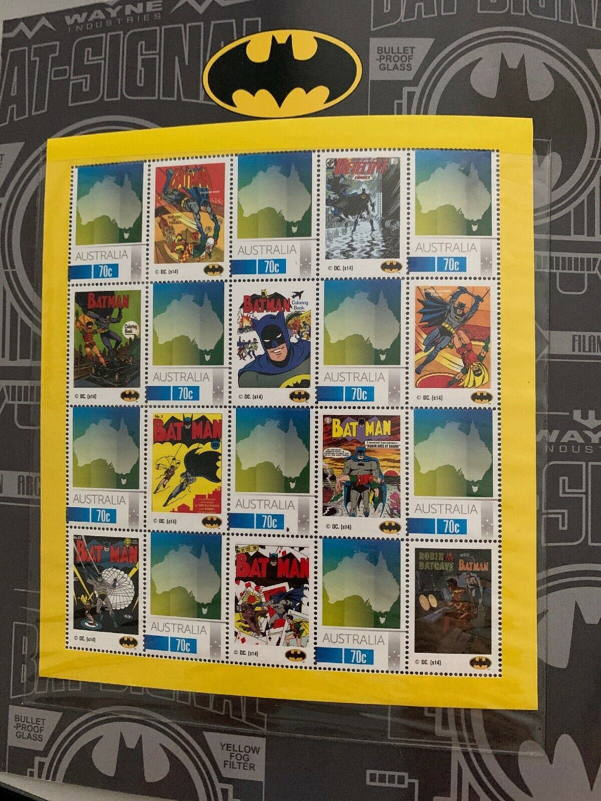 *New* 75 Years Of Batman Australian Stamps