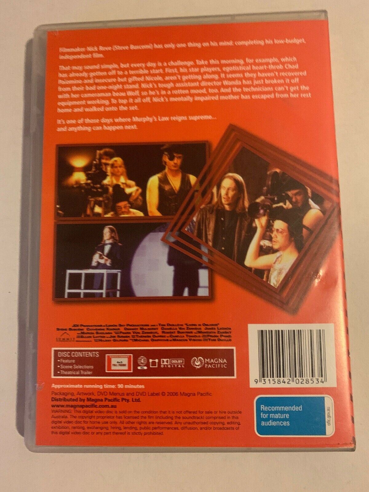 Living In Oblivion DVD 2006 Region 4 Aussie Seller Steve