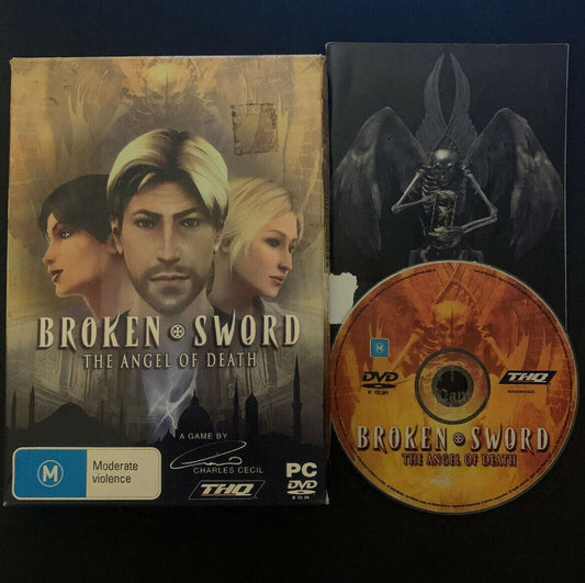 Broken Sword The Angel of Death PC DVD Game Box - Point Click Adventure Game