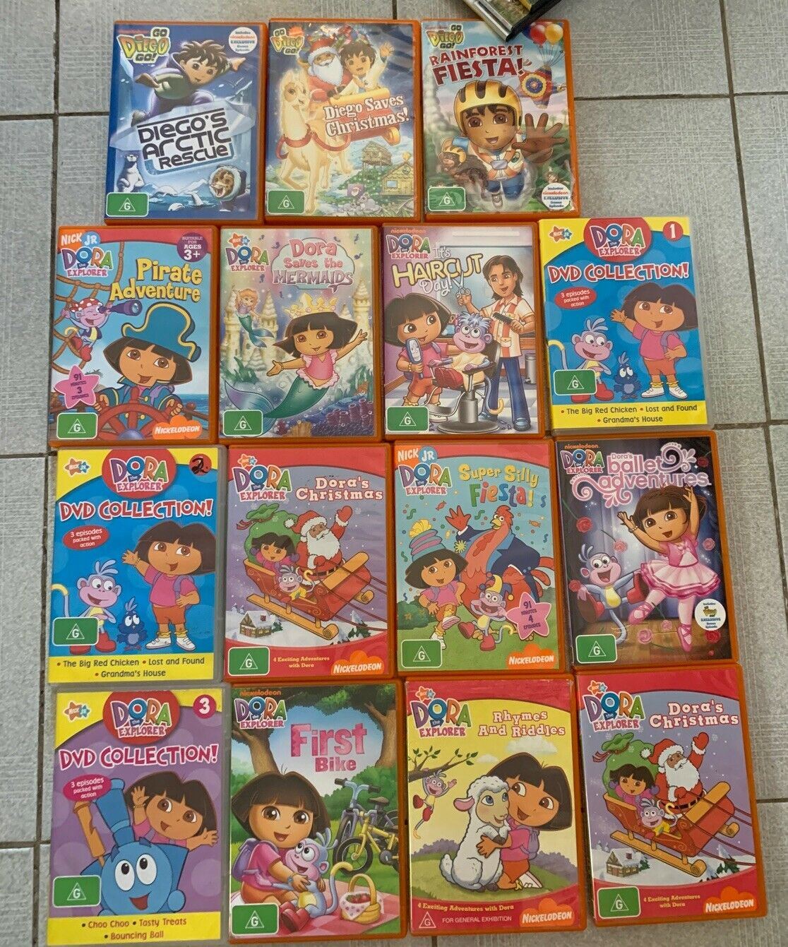 Dora The Explorer 17x DVD Collection (17-Disc) Christmas, Haircut, Ballet, Merma