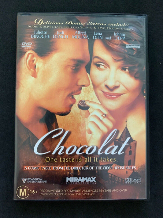 Chocolat (DVD, 2000) Juliette Binoche, Johnny Depp, Judi Dench -  Region 4