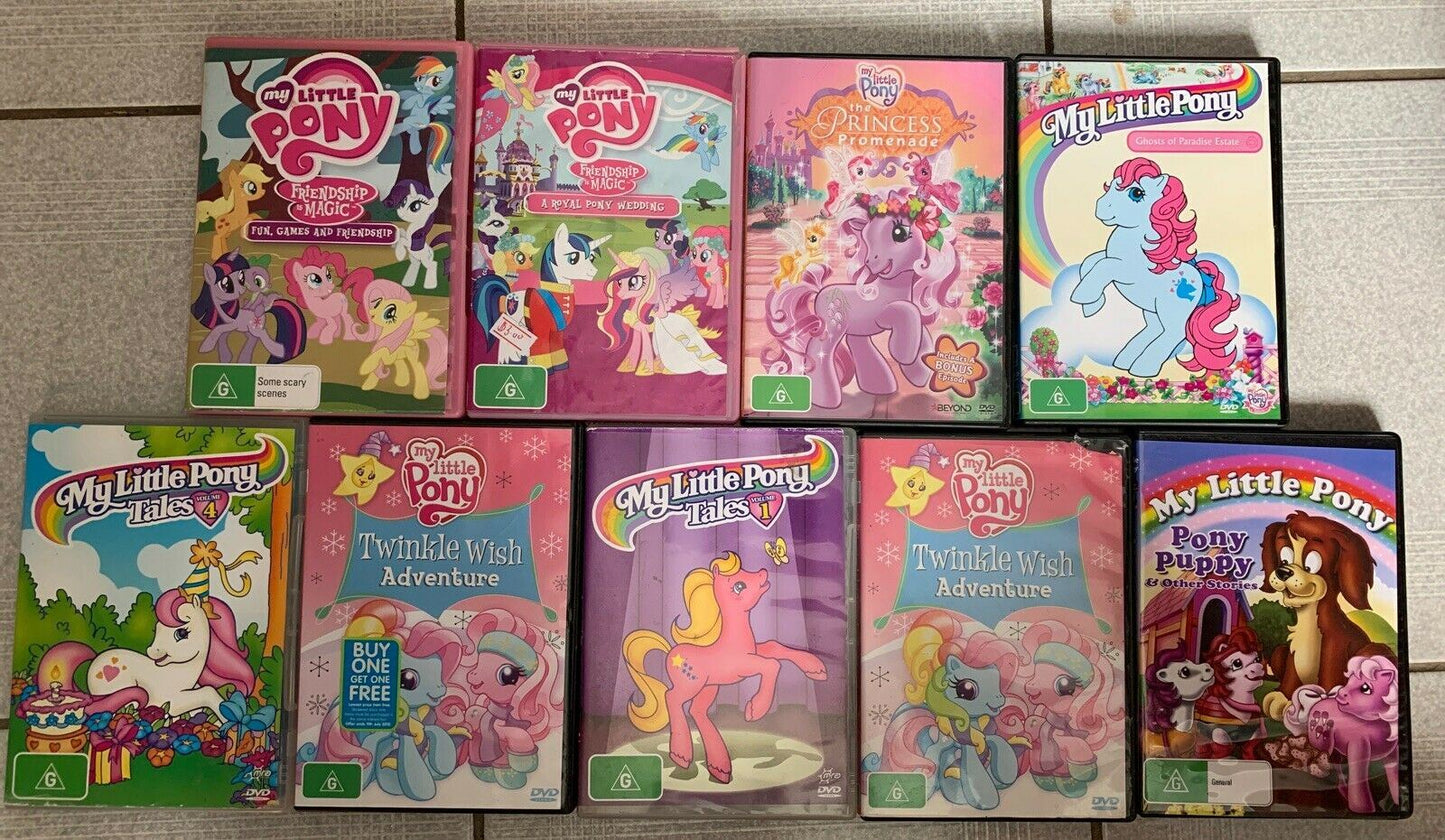 8x My Little Pony DVD Collection
