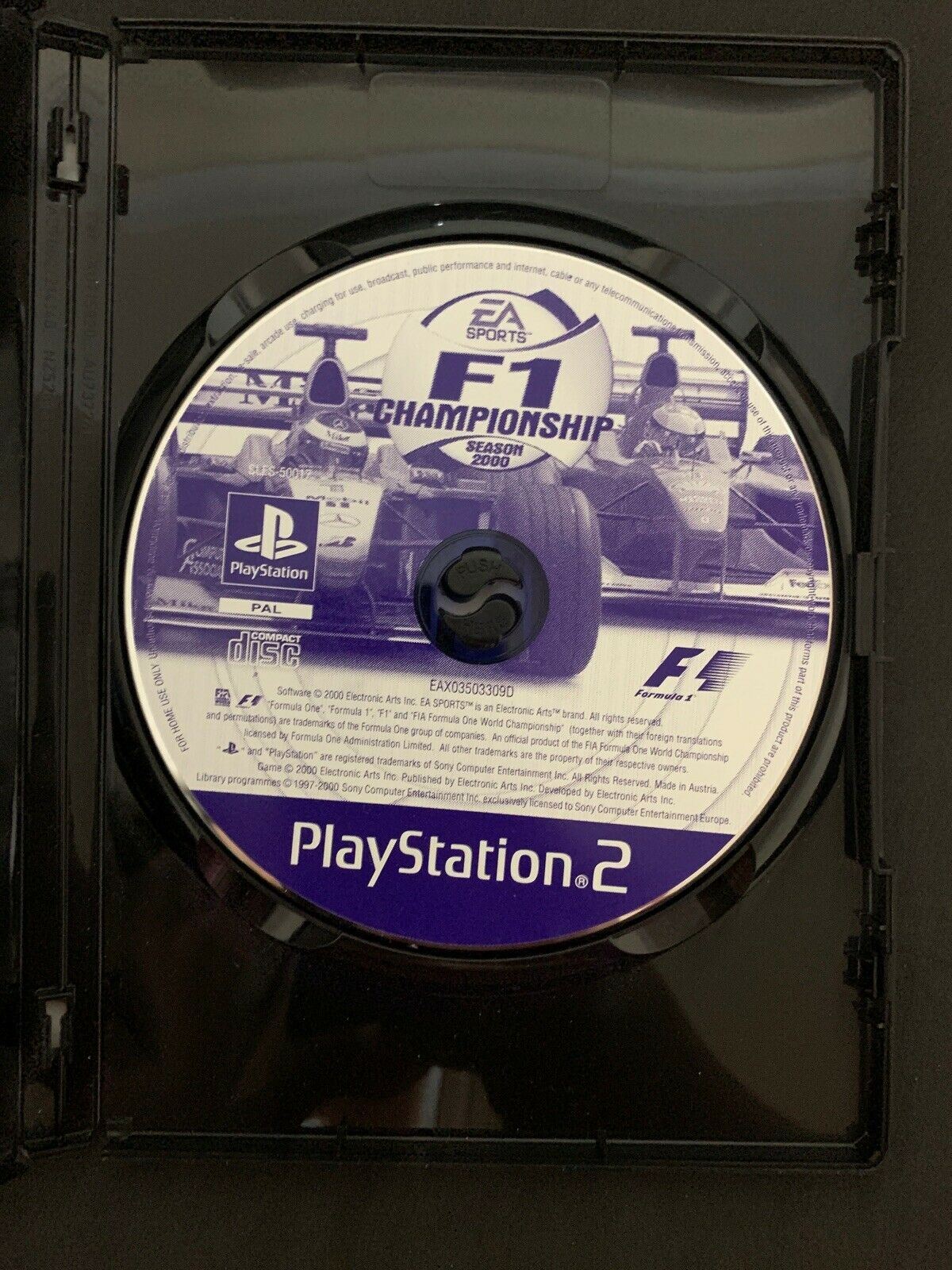 F1 Championship Season 2000 (Sony PlayStation 2, 2000) Formula One Racing Game