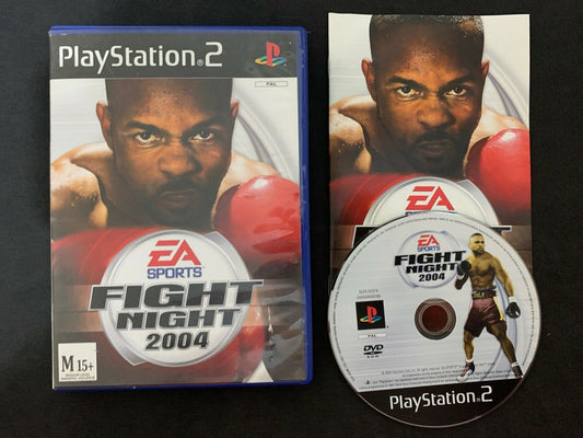 Fight Night 2004 PS2 Playstation 2 Boxing Game Complete With Manual PAL