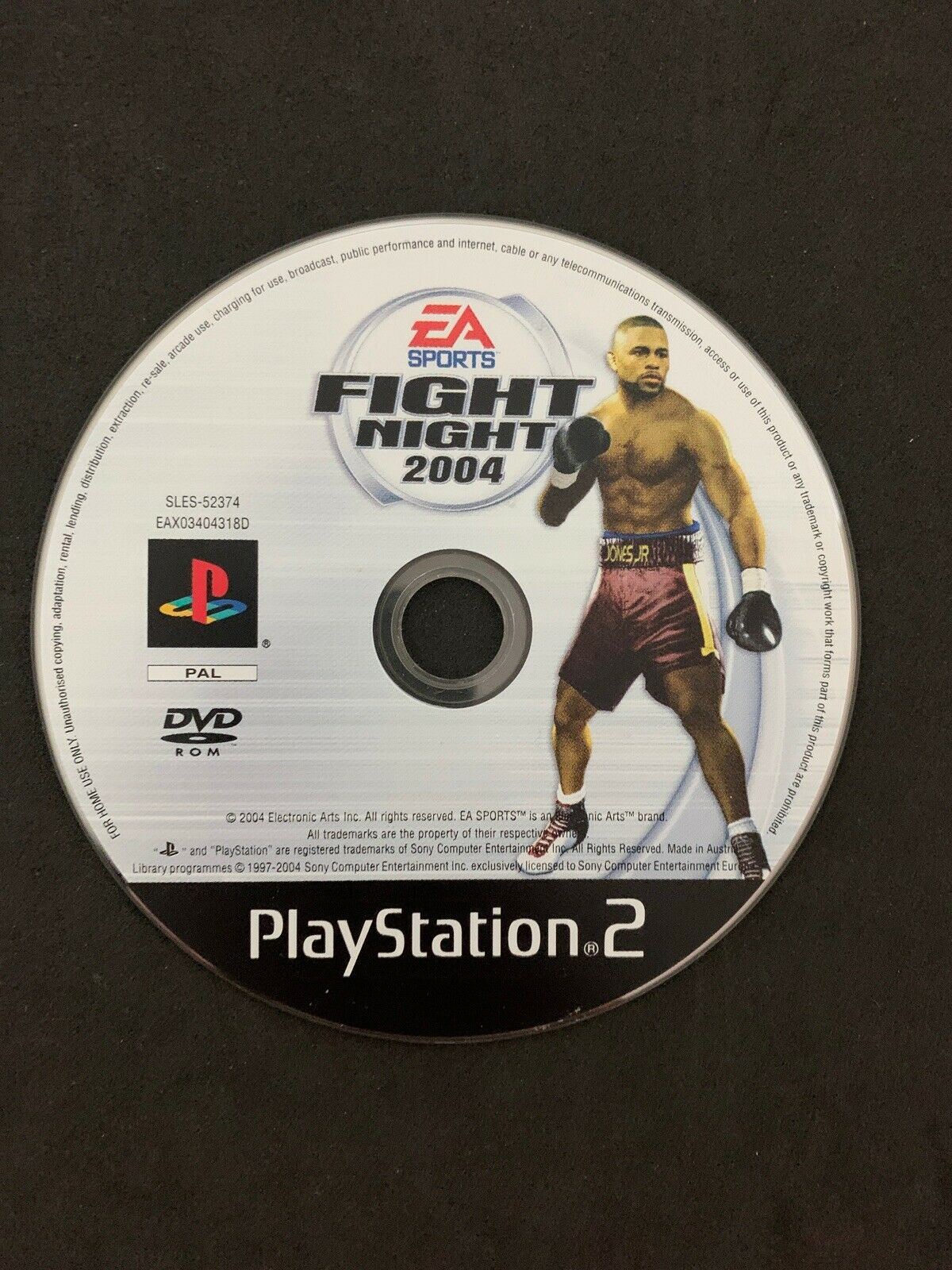 Fight Night 2004 PS2 Playstation 2 Boxing Game Complete With Manual PAL