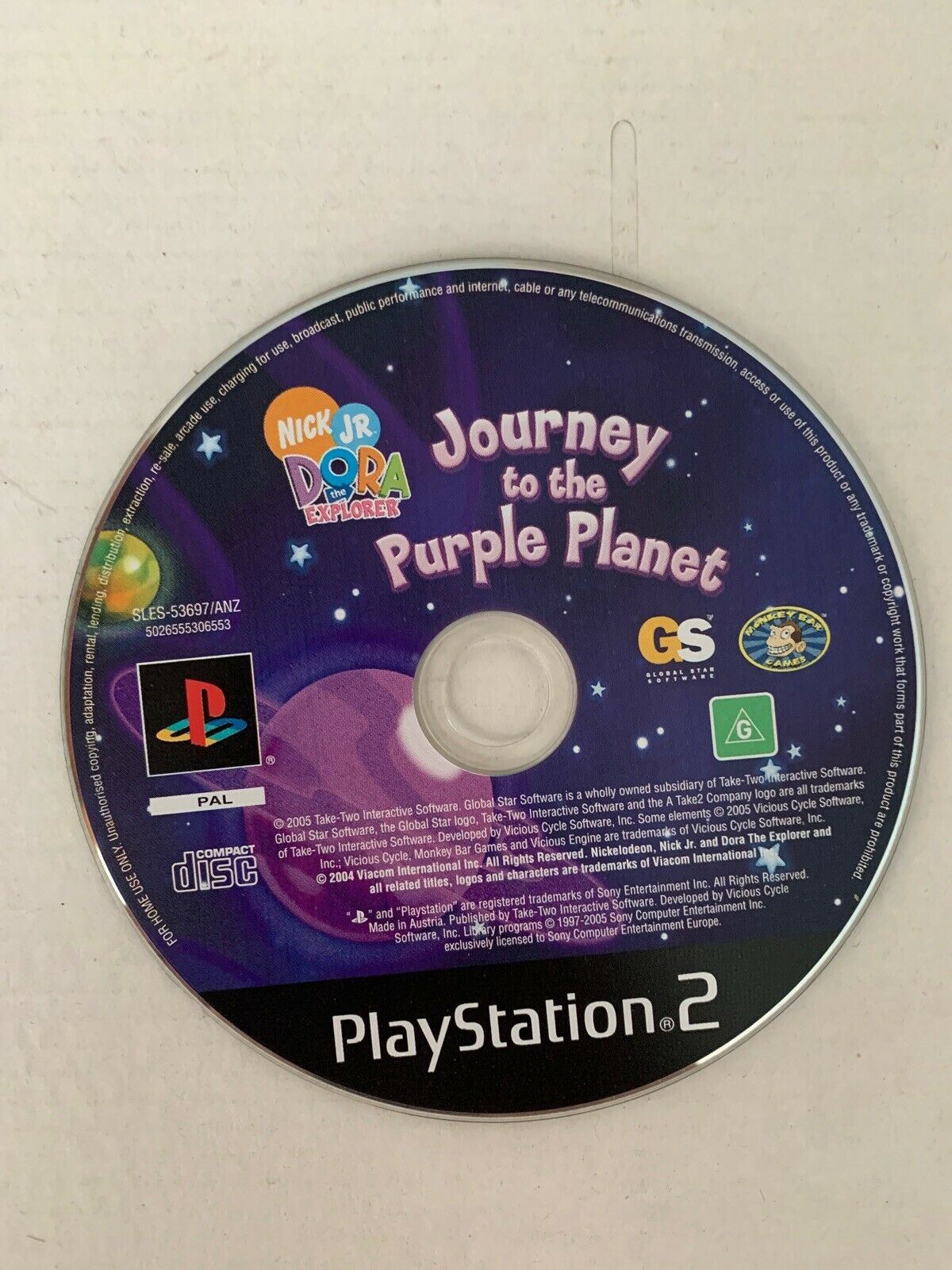 Dora Journey to the Purple Planet PS2 Playstation 2 Complete