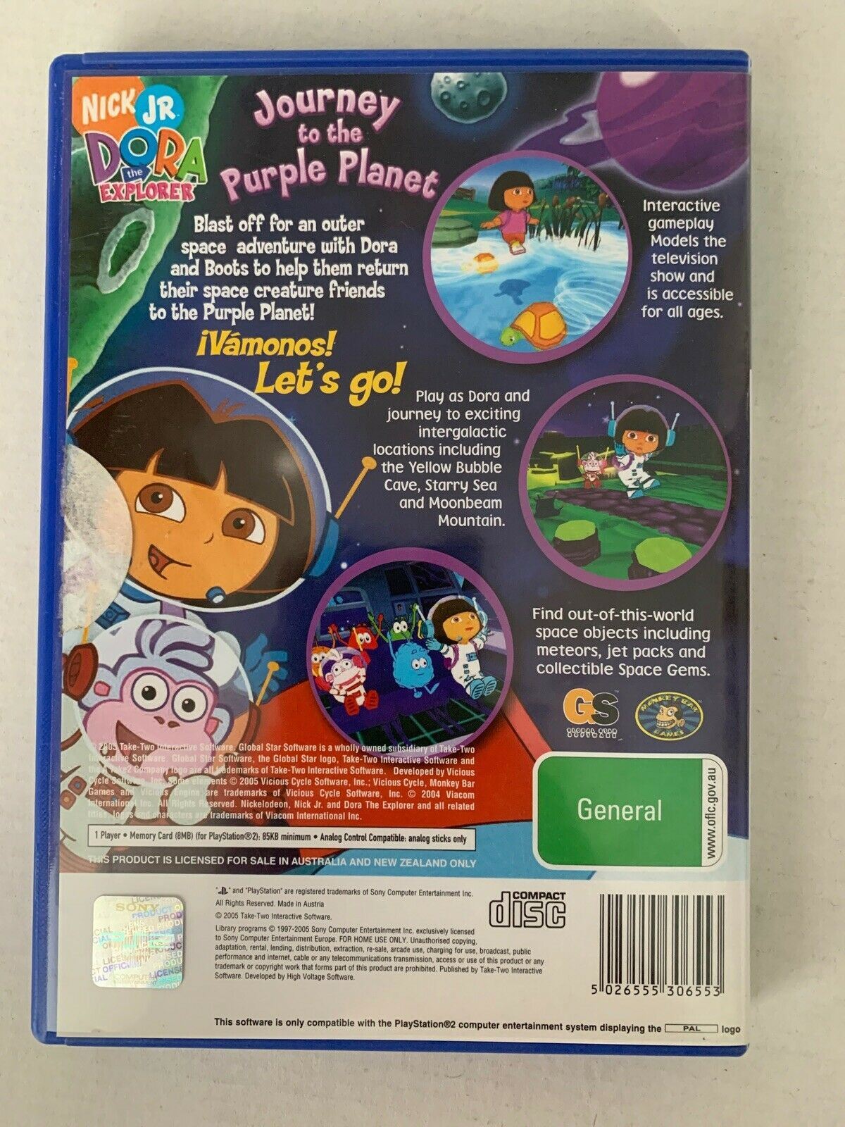 Dora Journey to the Purple Planet PS2 Playstation 2 Complete