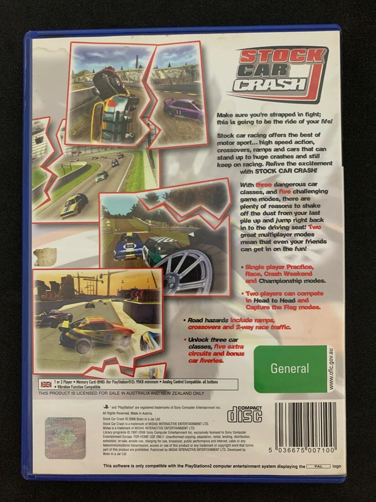 Stock Car Crash - PS2 PlayStation 2 Game Complete PAL