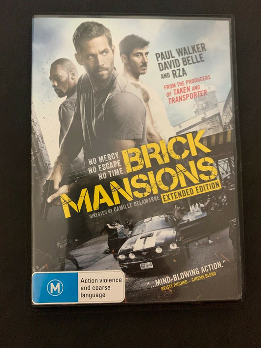 Brick Mansions (DVD, 2014) Paul Walker, David Belle, RZA - Region 4