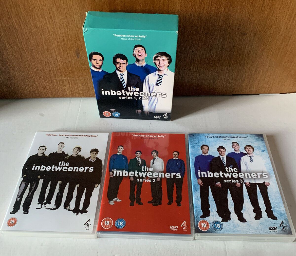 The Inbetweeners: The Complete Series 1, 2, 3 (DVD, 2012, Box Set) Region 2