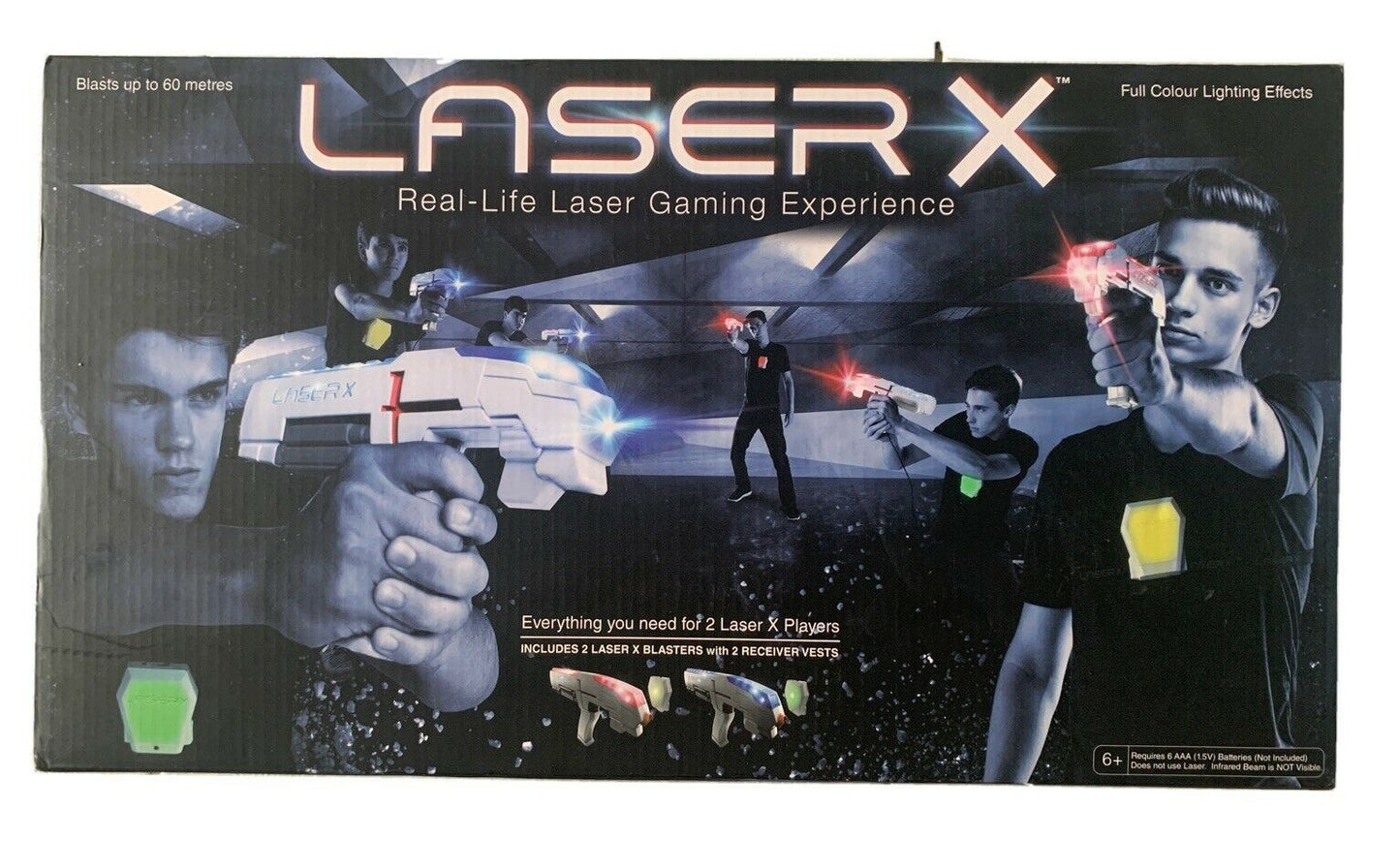 Laser Tag Game LASER X Double Pack 2 Player Gaming Set Two Player Tag Team