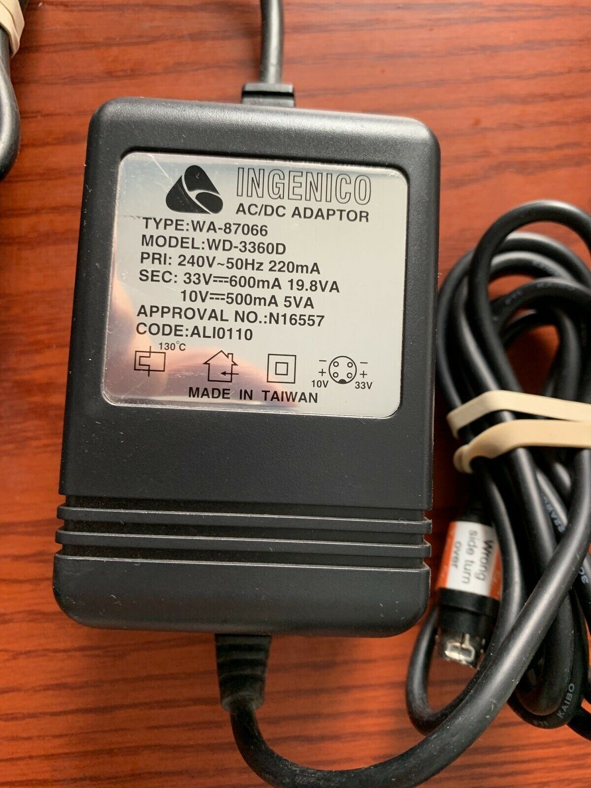 Genuine INGENICO AC Adapter WD-3360D  Type: WA-87066 for EFTPOS Terminal