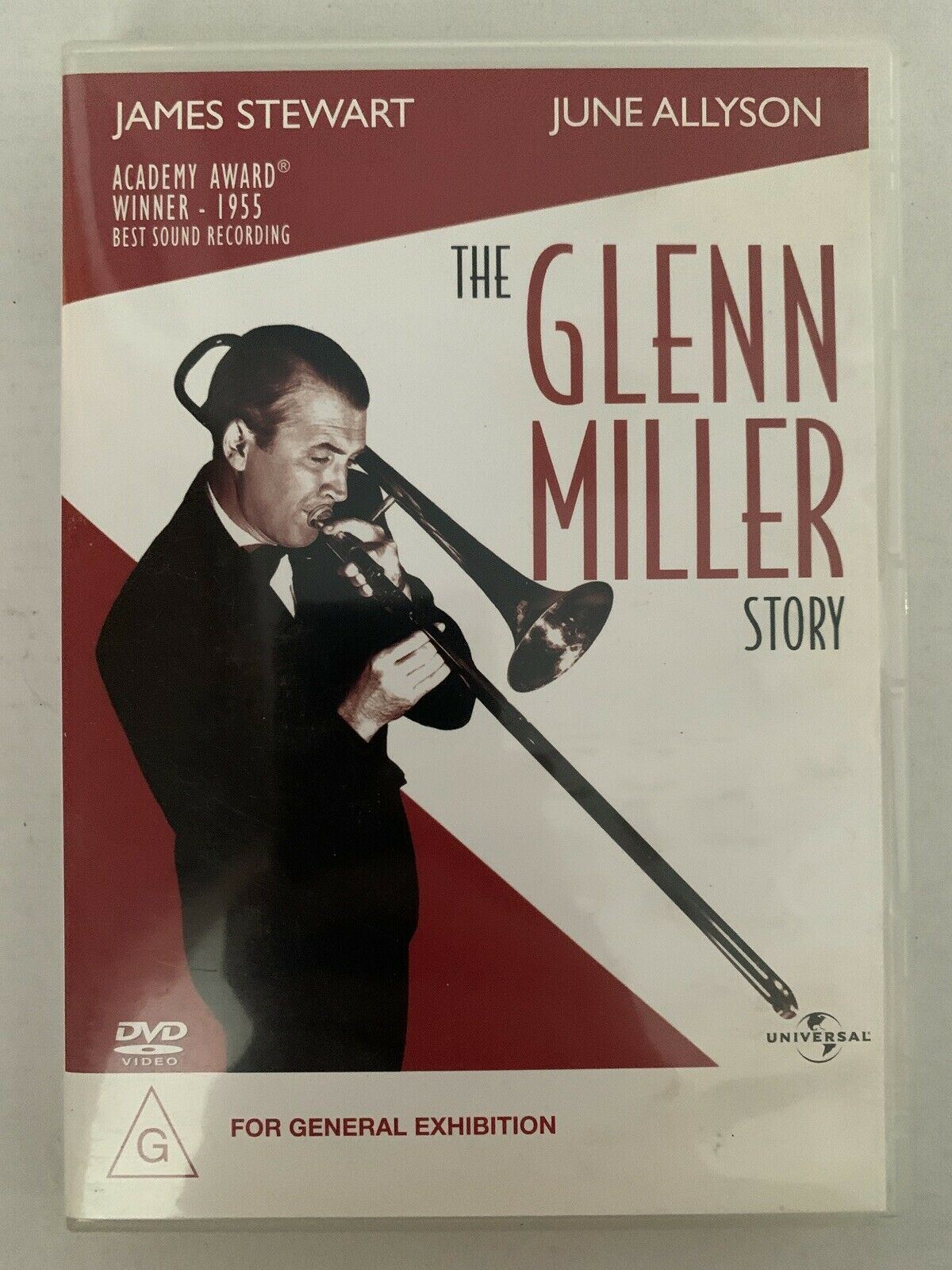 The Glenn Miller Story (DVD, 1953) James Stewart, June Allyson - Award Winning