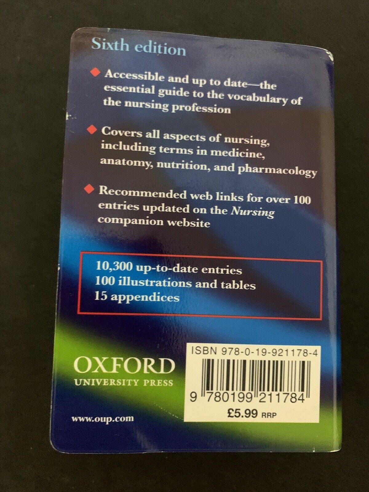 Oxford Quick Reference: Minidictionary for Nurses by Tanya A. McFerran and E. A.