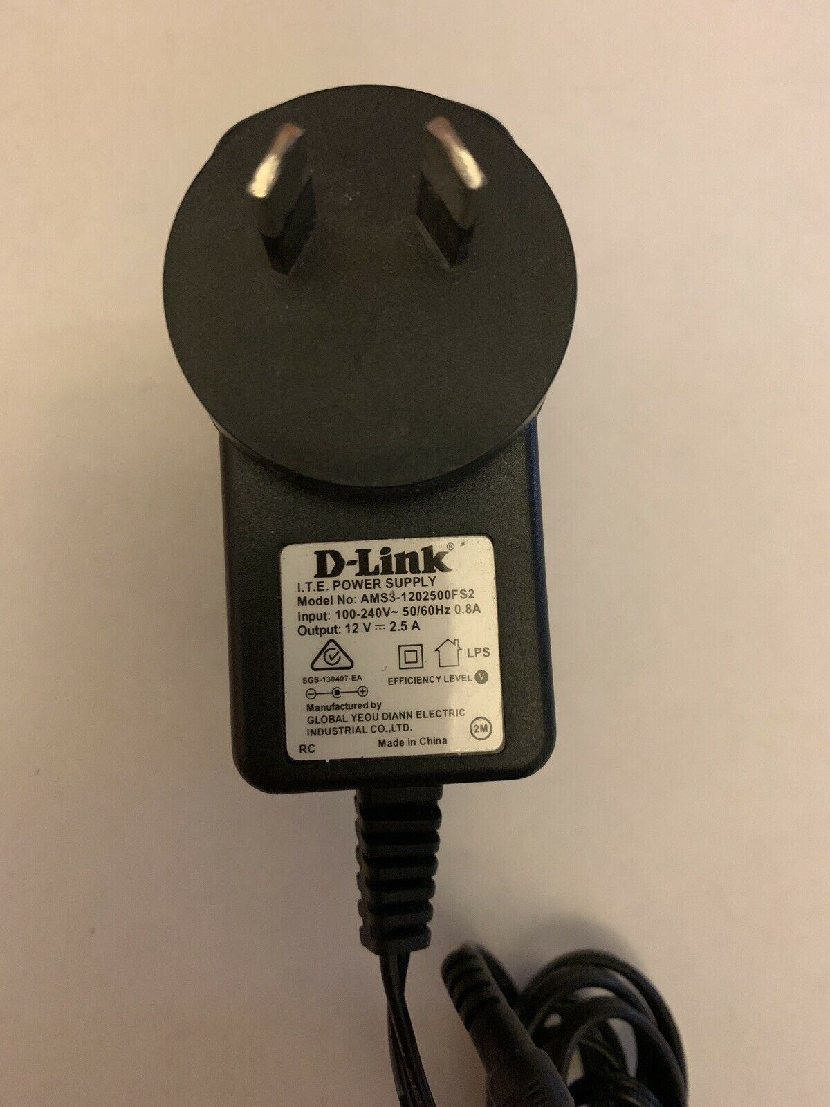 GENUINE D-Link AMS3-1202500FS2 Power Supply AC Adapter 12v 2.5a