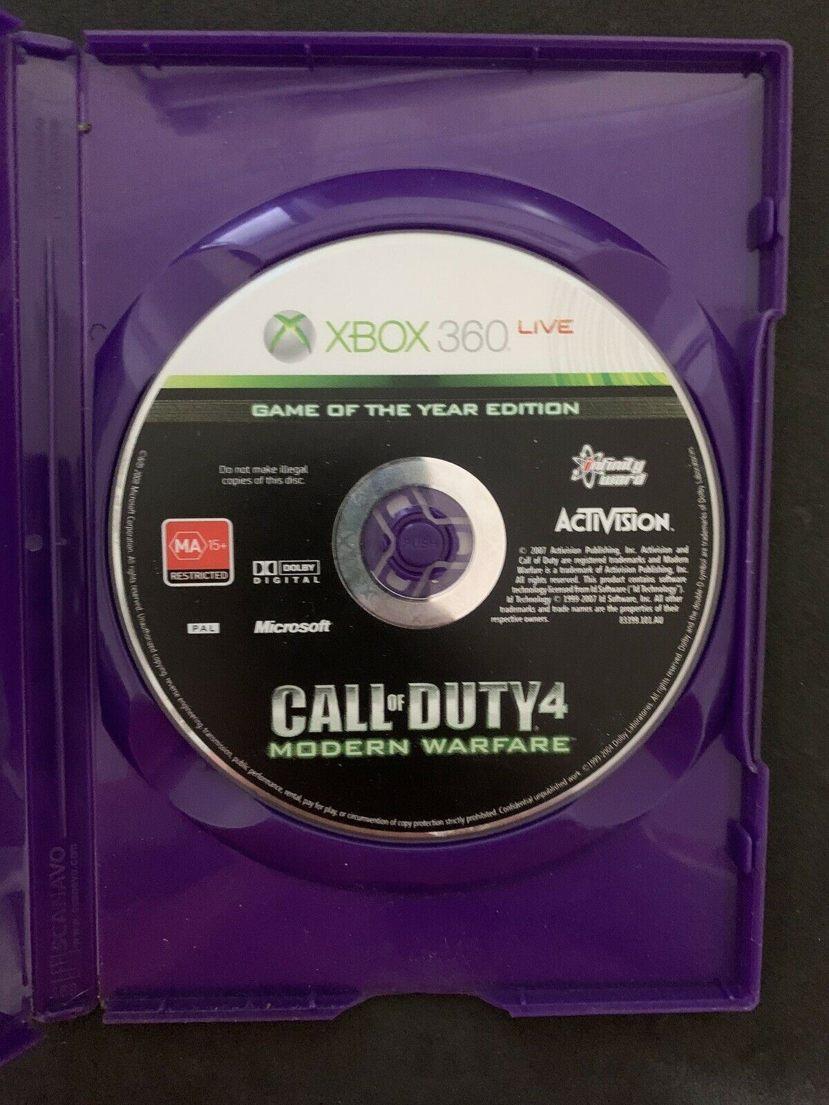 Call Of Duty 4 Modern Warfare GOTY Edition - Xbox 360