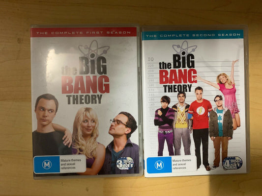 Big Bang Theory - Seasons 1-2 (DVD, 2009, 7-Disc Set)