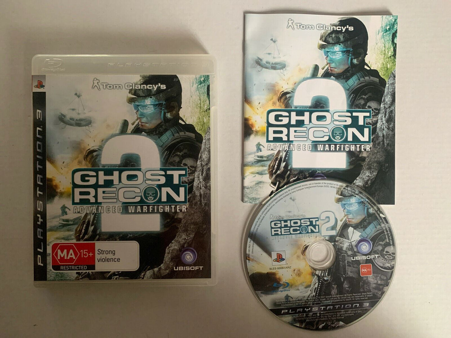 Tom Clancys Ghost Recon Advanced Warfighter 2 - PS3 Game with Manual