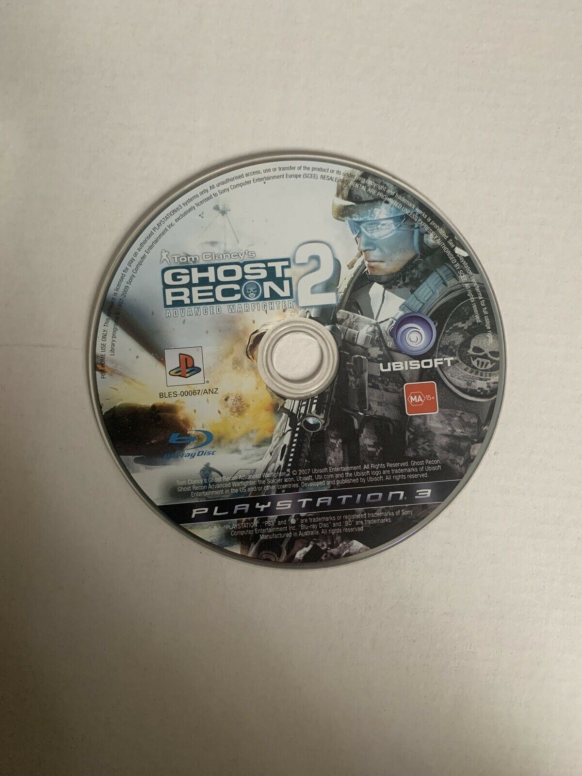 Tom Clancys Ghost Recon Advanced Warfighter 2 - PS3 Game with Manual