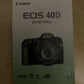 Canon EOS 40D Manual - Authentic Genuine