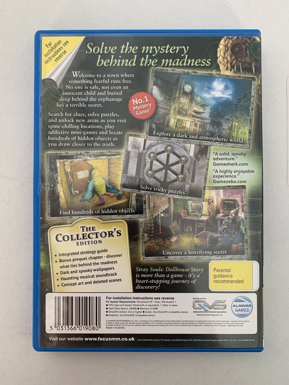 Stray Souls: Dollhouse Story Collector's Edition - PC CD-ROM Hidden Object Game
