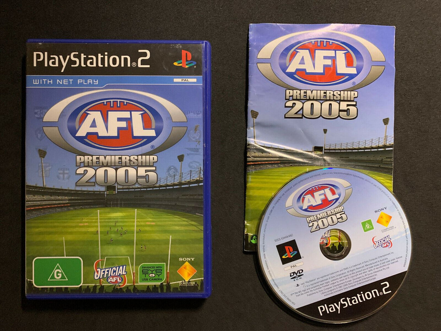 AFL Premiership 2005 PS2 Playstation 2 Game Complete With Manual PAL