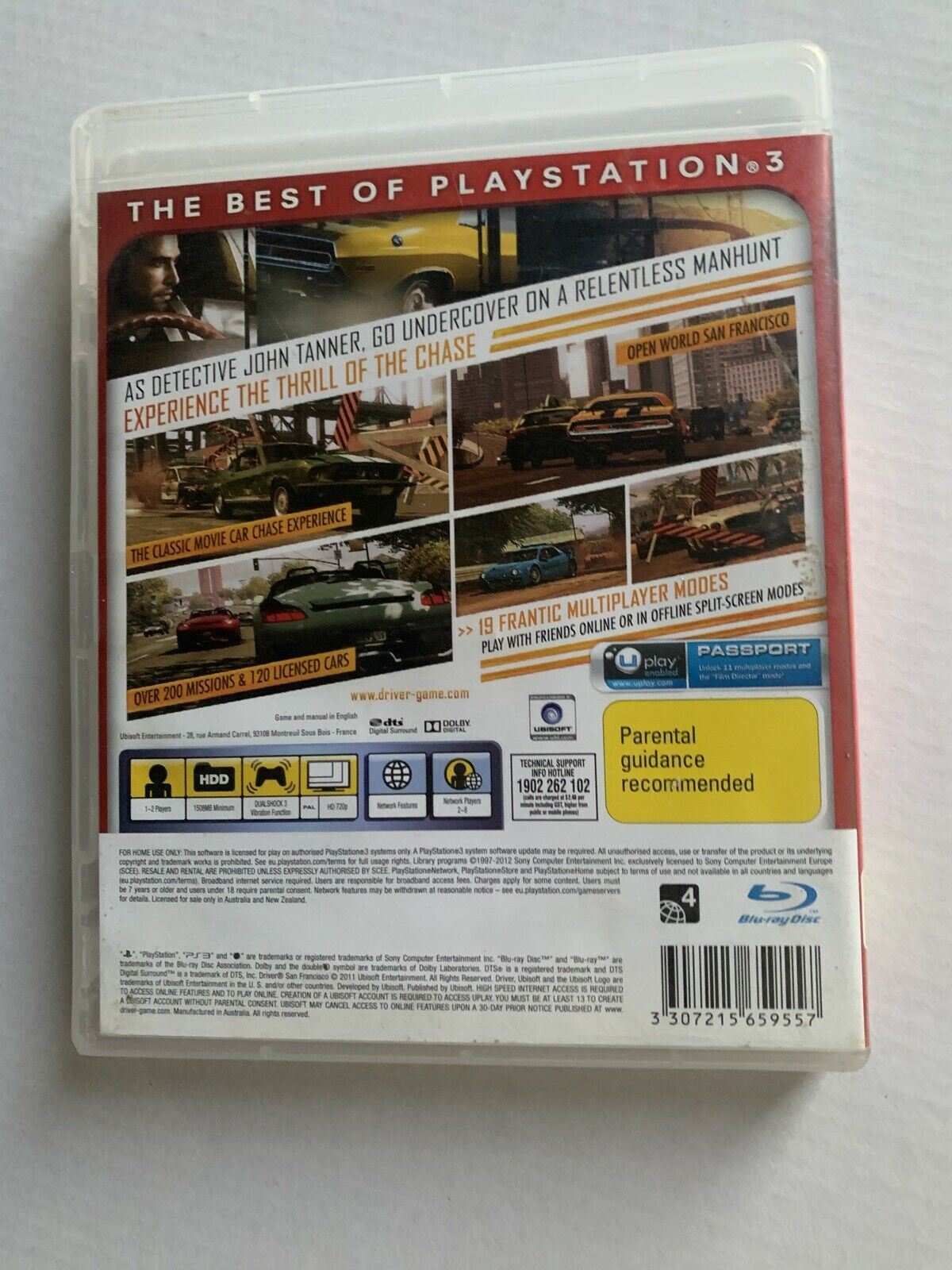 Driver: San Francisco - Sony PS3 With Manual