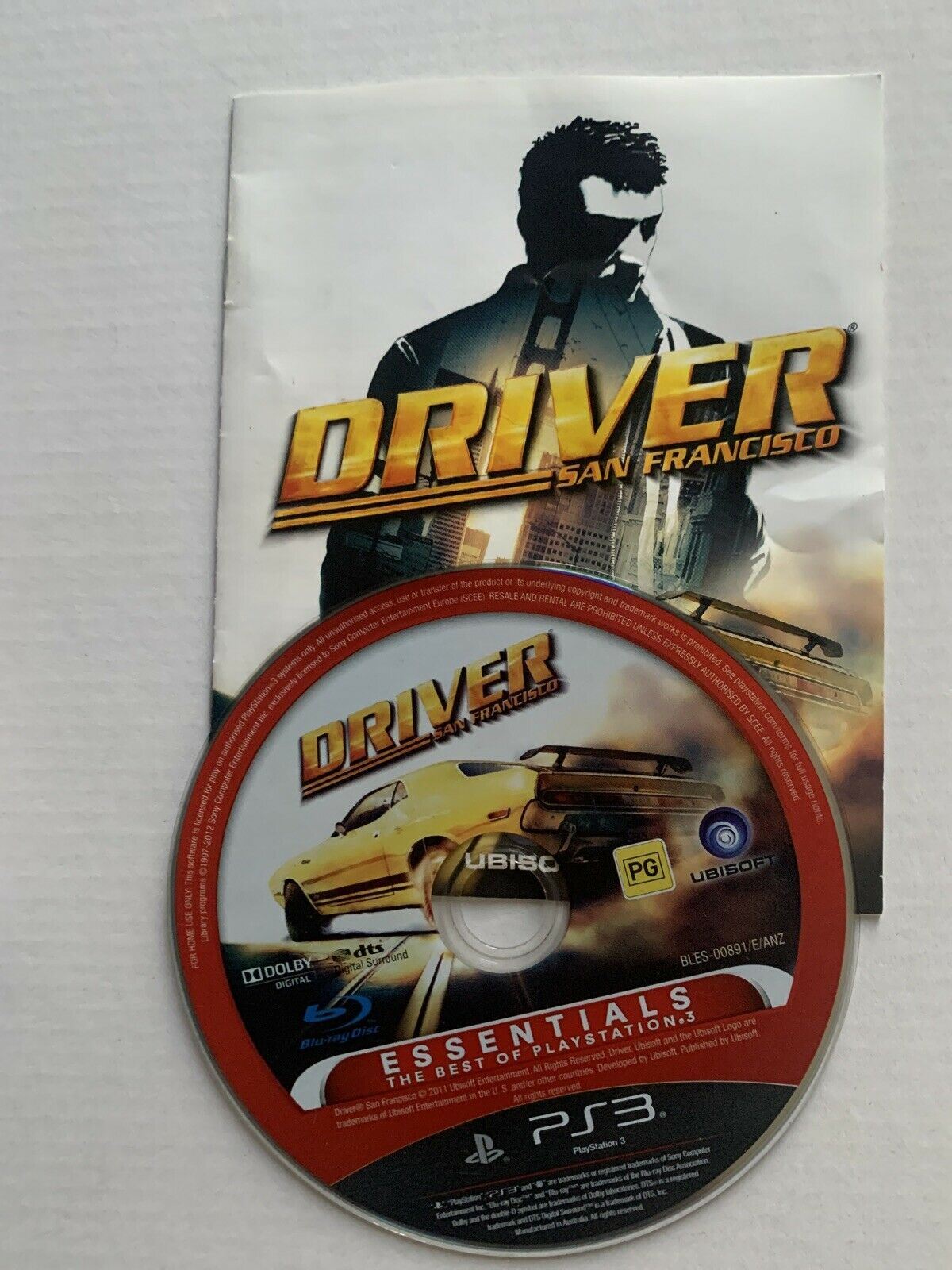 Driver: San Francisco - Sony PS3 With Manual