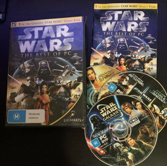 Star Wars - The Best Of PC: 5 Of The Greatest Star Wars Games PC DVD With Manual