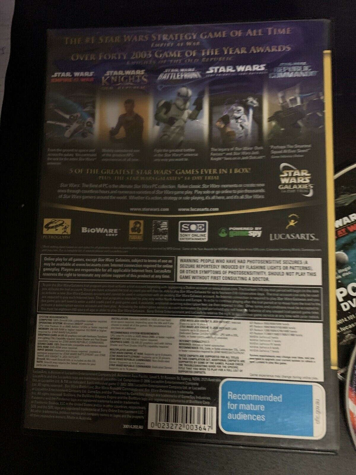 Star Wars - The Best Of PC: 5 Of The Greatest Star Wars Games PC DVD With Manual