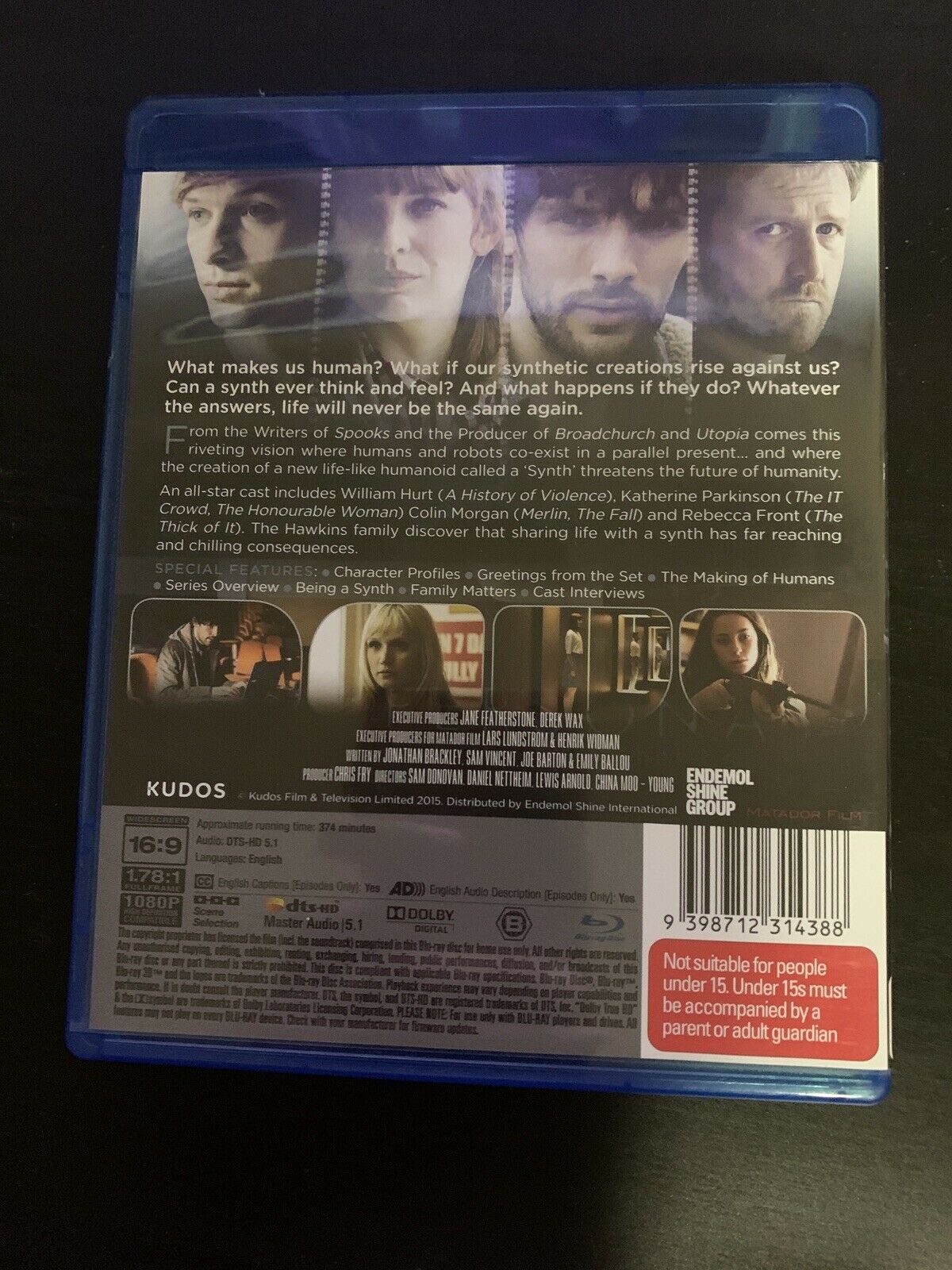 Humans : Season 1 (Blu-ray, 2015, 2-Disc Set) Region B