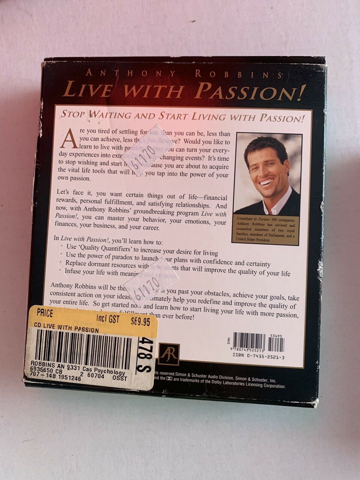 Anthony Robbins - Live With Lesson! 6 Audio CDs