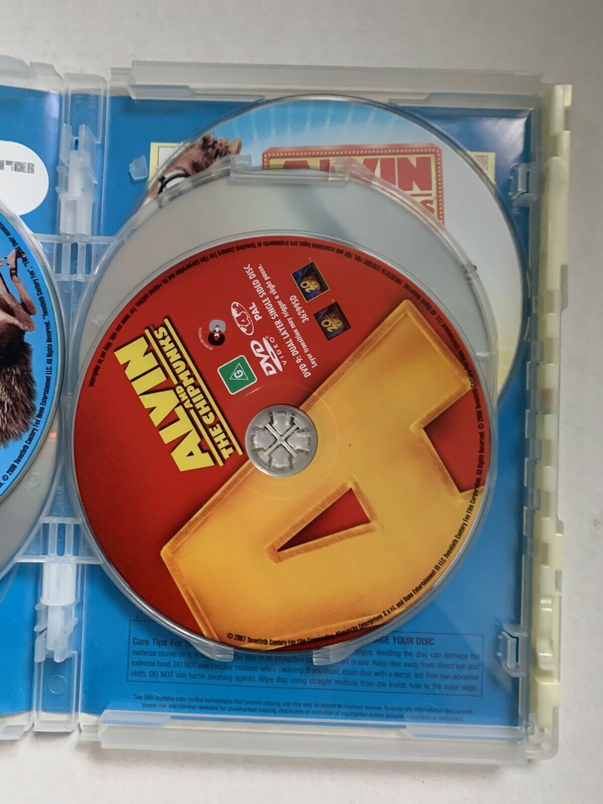5 Movie DVDs: Ice Age 1&2, Alvin The Chipmunks & The Squeakquel, The Simpsons