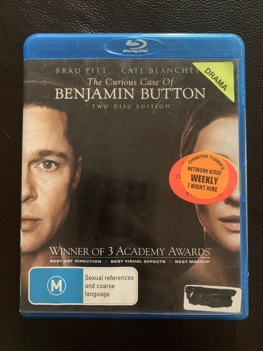 The Curious Case of Benjamin Button (Blu-ray, 2009, 2-Disc Set) Brad Pitt