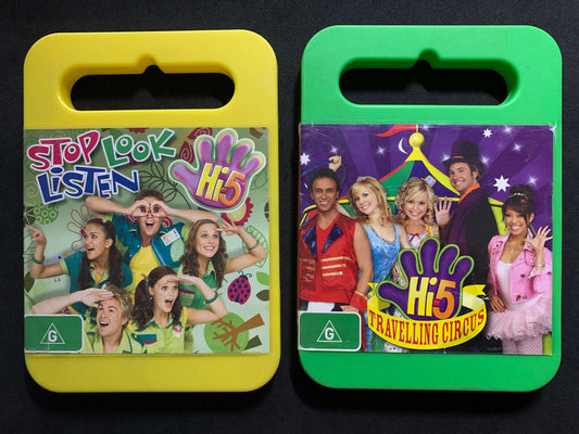 2x Hi-5 DVD - Stop, Look And Listen & Travelling Circus (DVD)