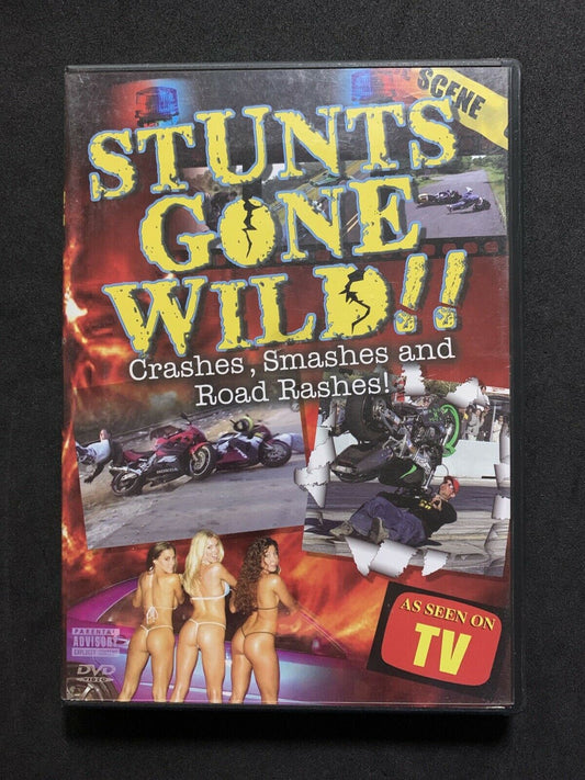 STUNTS GONE WILD - Crashes, Smashes and Road Rashes - ROAD/MX/FMX BIKE DVD