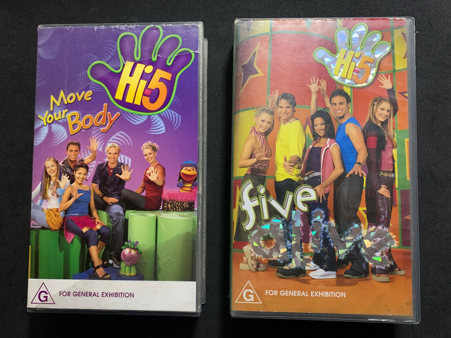 2x HI 5 - Move Your Body & Alive VHS PAL