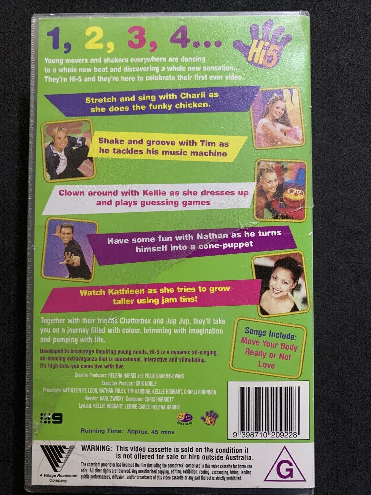 2x HI 5 - Move Your Body & Alive VHS PAL