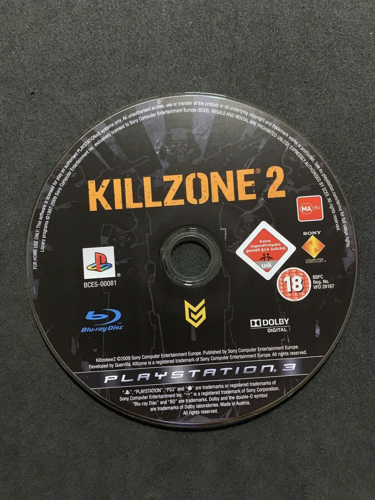 Killzone 2 - Sony PS3 Game with Manual