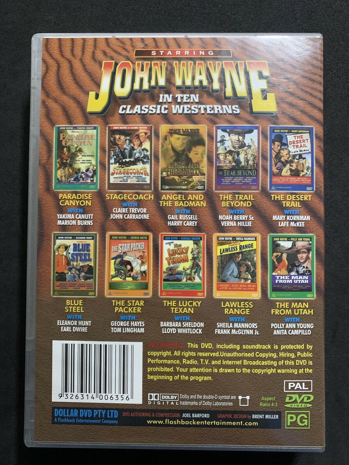 John Wayne in 10 Classic Westerns (4 Disc DVD Set) PAL  (Aus)